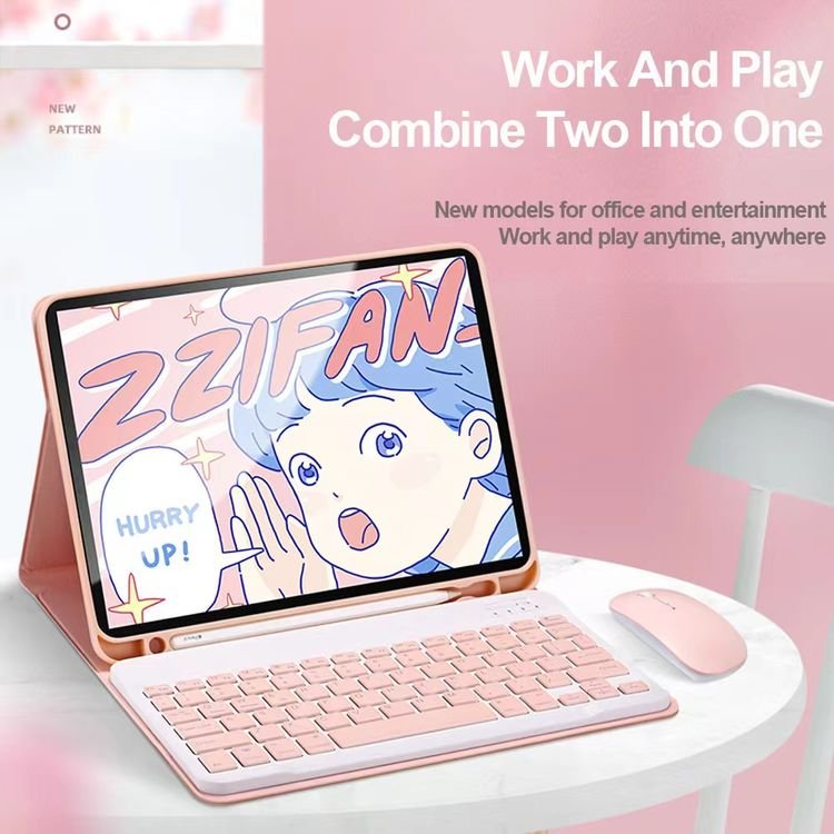 For Samsung Galaxy Tab S6 Lite Keyboard Leather Case for iPad 10.2 10. 9 Pro 11 2021 Case Air Magnetic With Pencil Holder