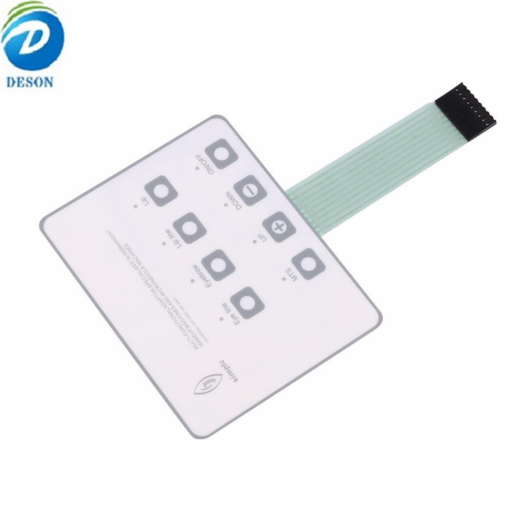 Deson PC film switch touch switch panel screen printing processing electronic products instrument display graphic overlay