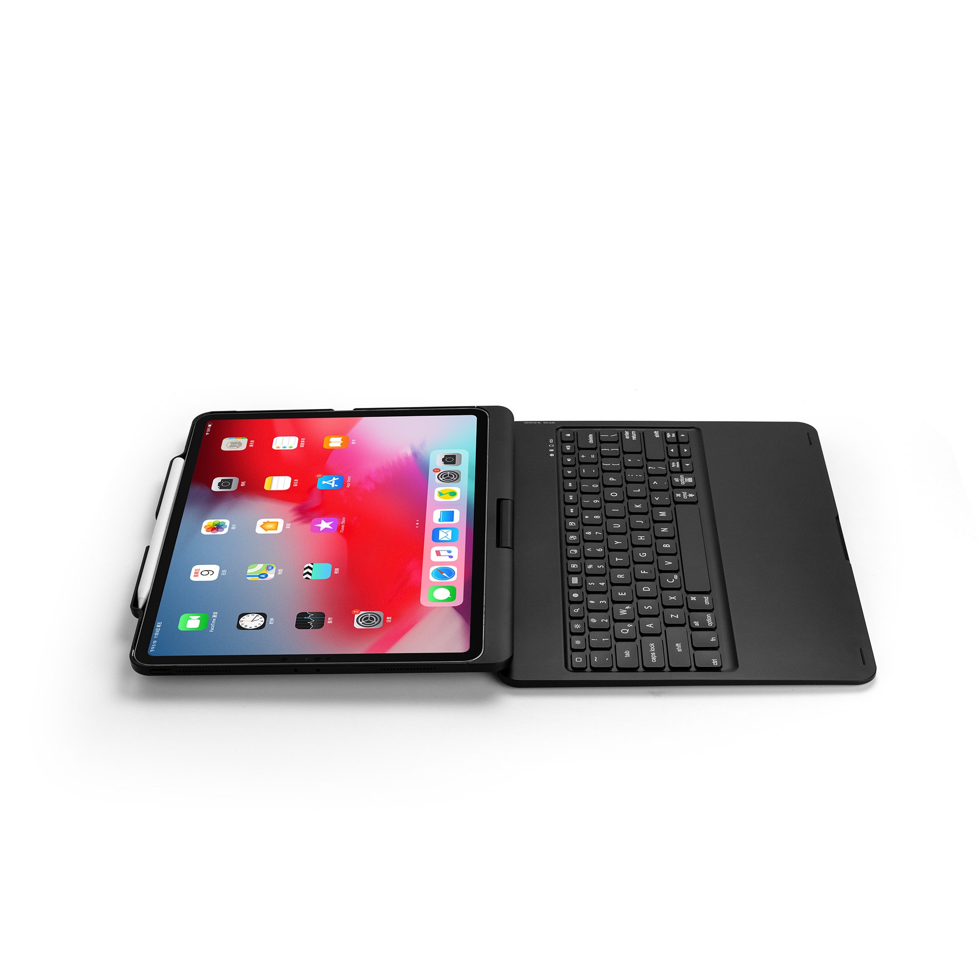 Floating Magic Touchpad Keyboard Case with Backlit Keys for iPad 12.9