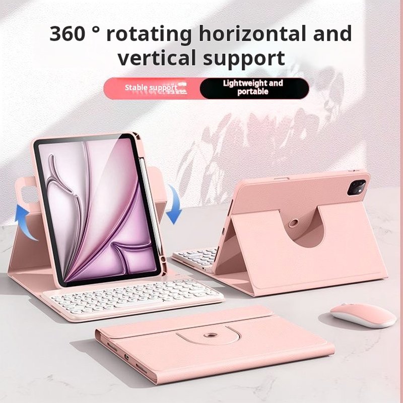 360 Degree Rotating Keyboard Case For Xiaomi 6 6 Pro 11inch Tablet Rotation Stand TPU Leather Case with Pen Holder