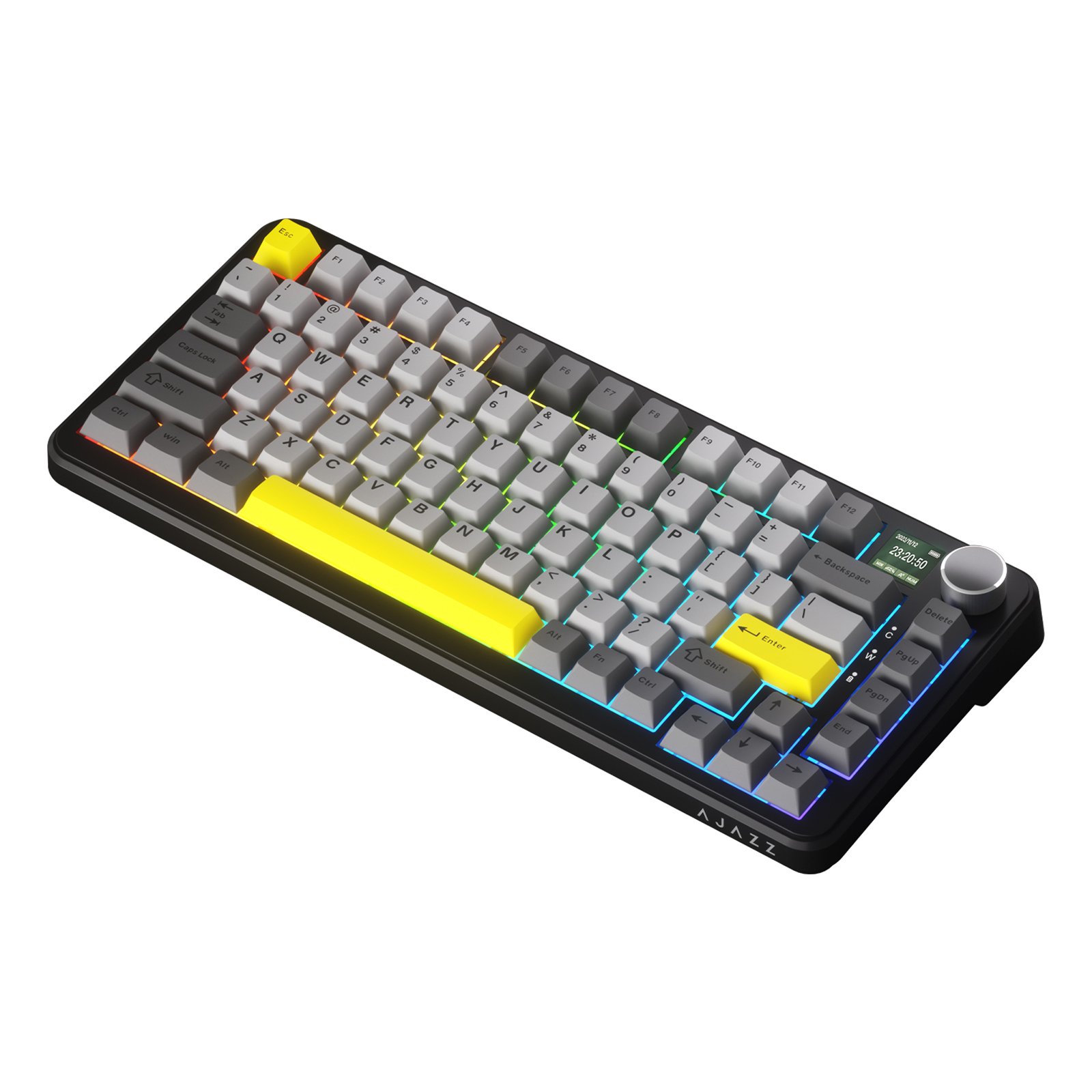 Ajazz AK820 Max Magnetic Switch 75% Gasket Gaming BT Wired RGB 2.4G Wireless Mechanical keyboard