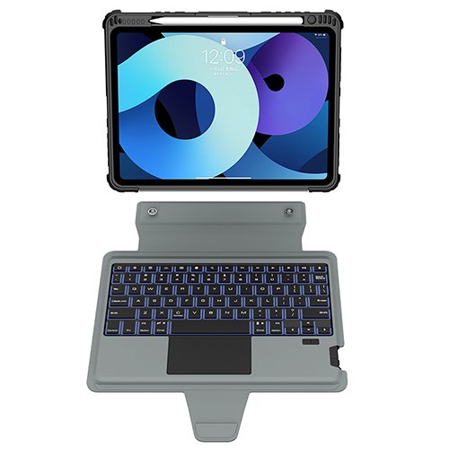 Nillkin Magnetic Detachable Keyboard tablet case 7 colors backlit trackpad leather keyboard case for Samsung Tab S9