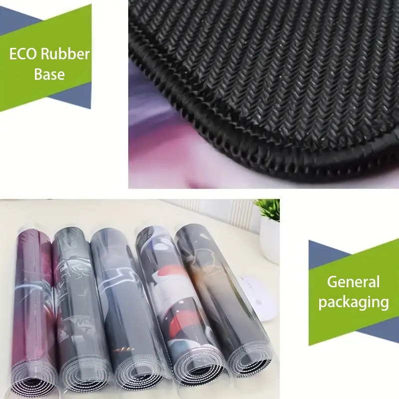 Oversized gaming mouse pads washable liquid art Stitching edge office desk mat Computer keyboard pad mouse pad