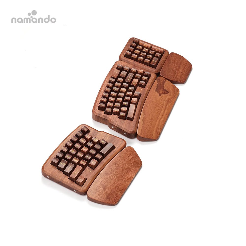 Split Mechanical Keyboard Wireless BT/2.4G/Wired RGB Gaming Keyboard with Wrist Rest full size Hot Swappable for PC Win/Mac