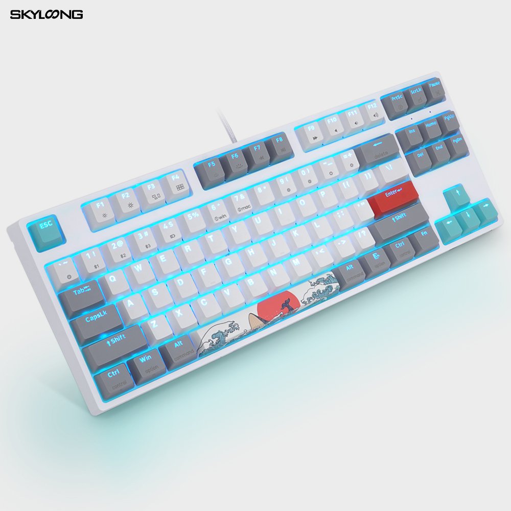 SKYLOONG hot swap RGB gk61 coral sea gaming mechanical keyboard gateron optical switch xda oem odm