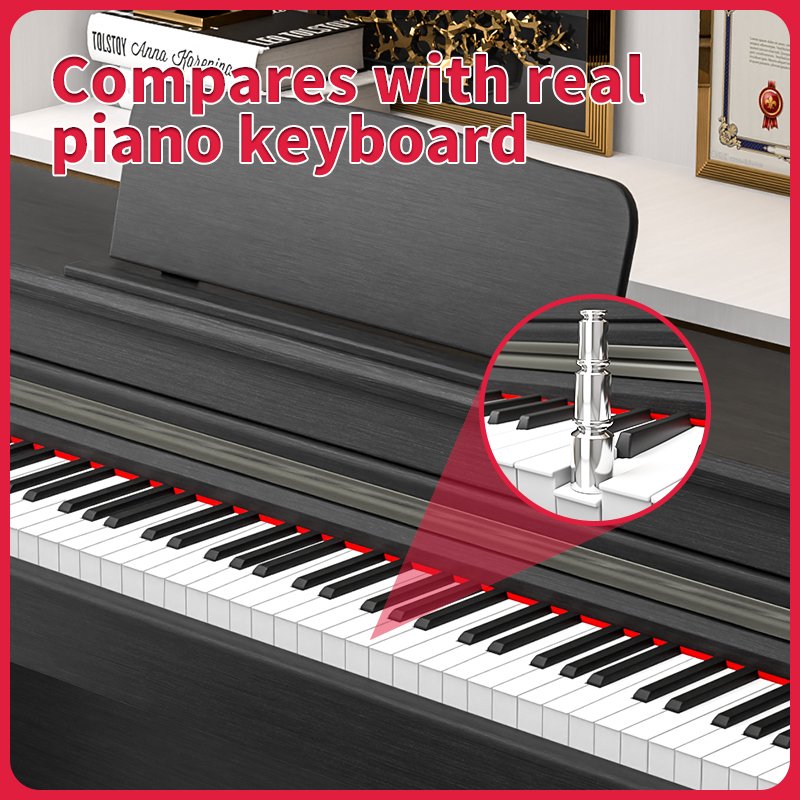 KIMFBAY electric piano keyboard digital piano 88 weighted key piano electronic music keyboard instruments