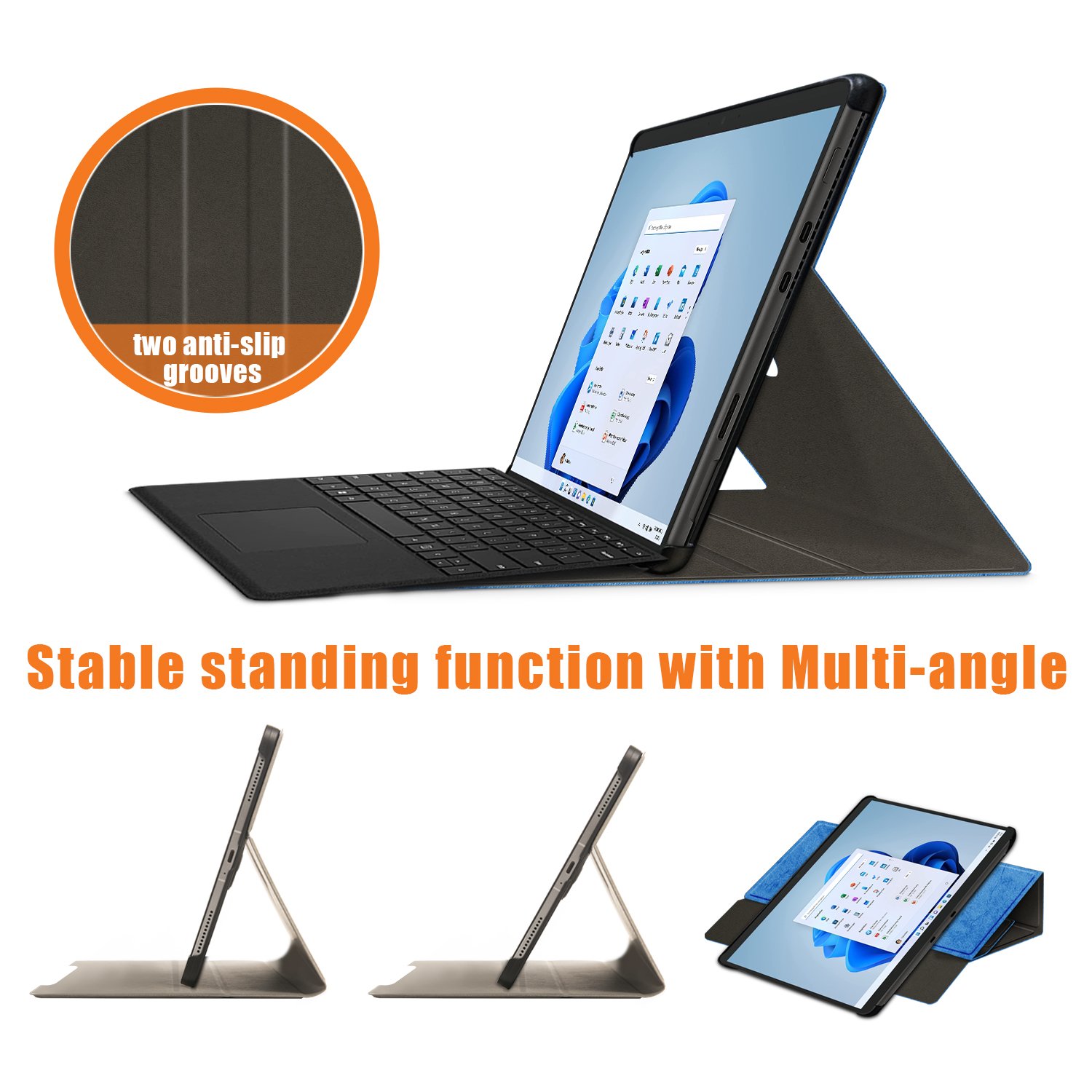 Case For Microsoft Surface Pro 8 13 inch Rotate 360 degrees tablet cover 2021( keyboard not included)