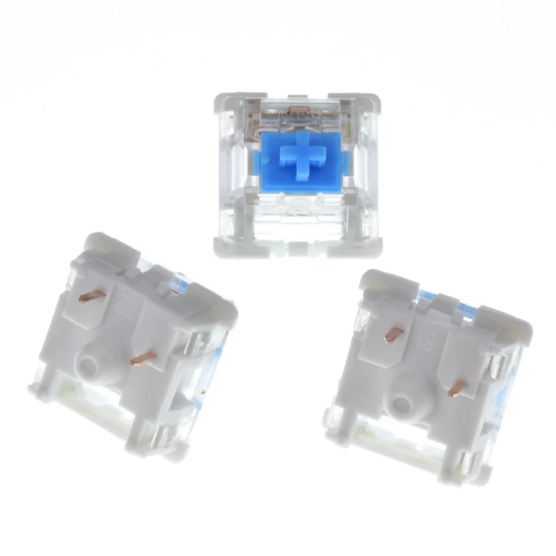 DIY OEM Customize Transparent and Blue Mechanical Keyboard Switch Cheap Switches