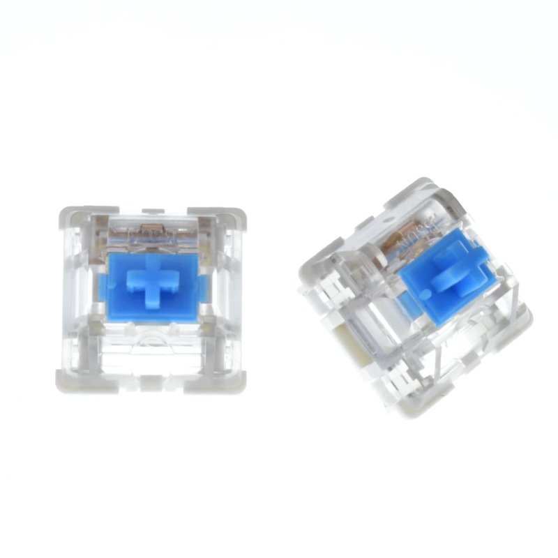 DIY OEM Customize Transparent and Blue Mechanical Keyboard Switch Cheap Switches