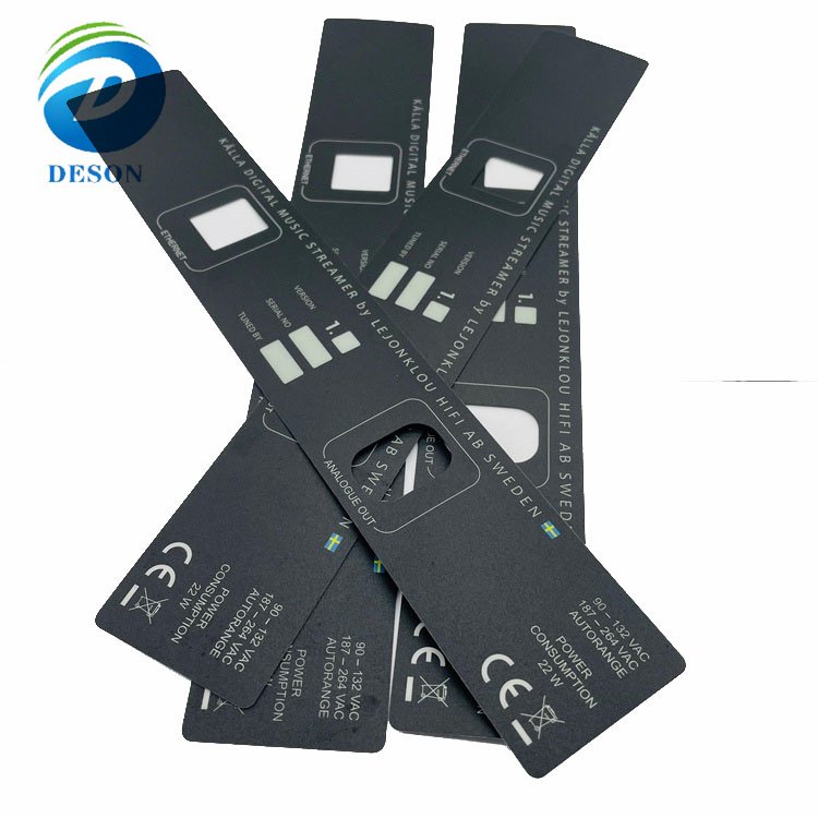 Deson 3 key membrane led red on off switch capacitive touch light membrane panel custom switch sticker