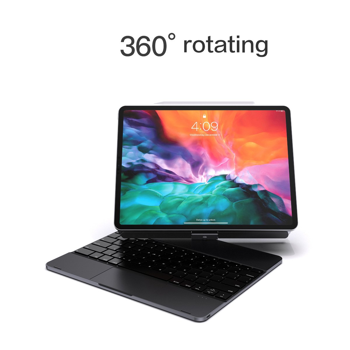 Ultra Thin Aluminum Keyboard Case For Apple Ipad Pro 12.9inch With Trackpad Backlight Cover