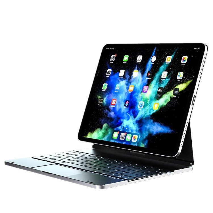 Ultra Thin Aluminum Keyboard Case For Apple Ipad Pro 12.9inch With Trackpad Backlight Cover