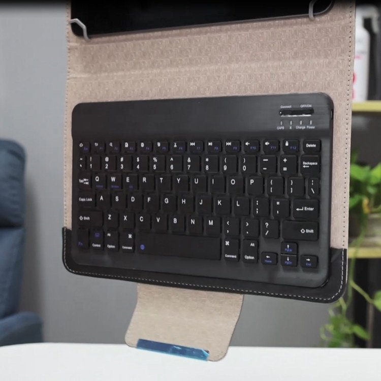 tablet keyboard case with wireless touchpad tablet case cover super slim leather tablet case with wireless keyboard