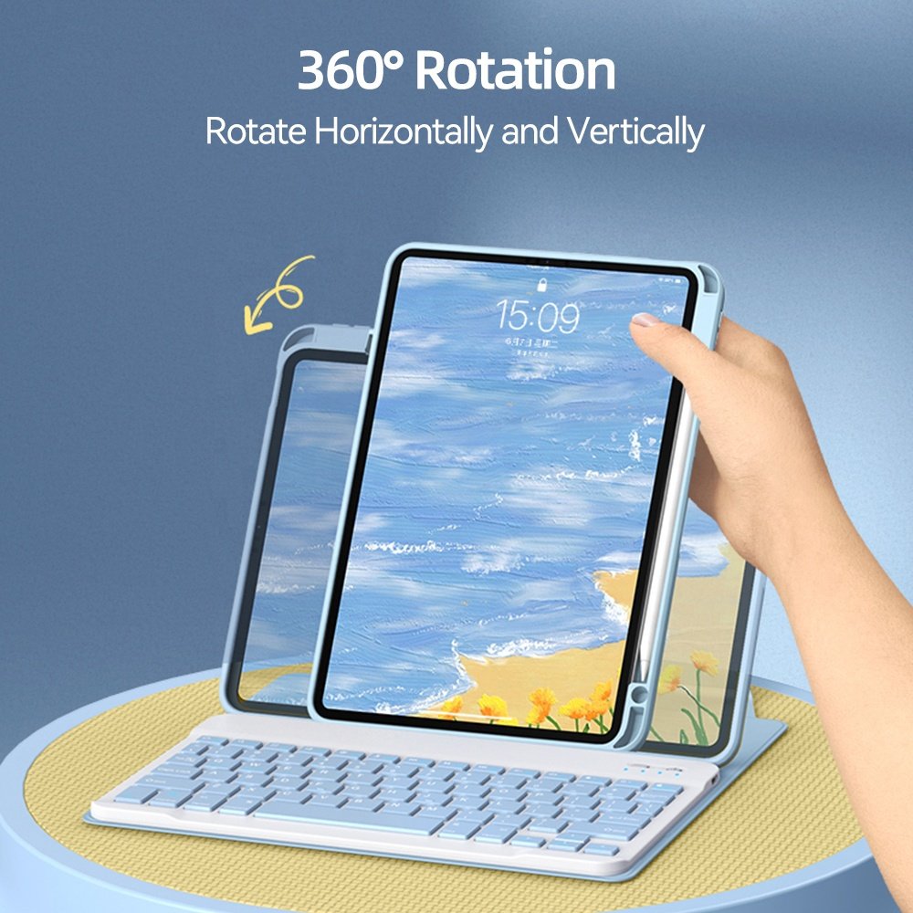 Cover for iPad 9.7 5th 6th 10.2 7th 8th 9th 10.5 2017 Pro 11 2020 12.9 Air 4 5 10.9 10th generation 10 X For iPad Case Keyboard
