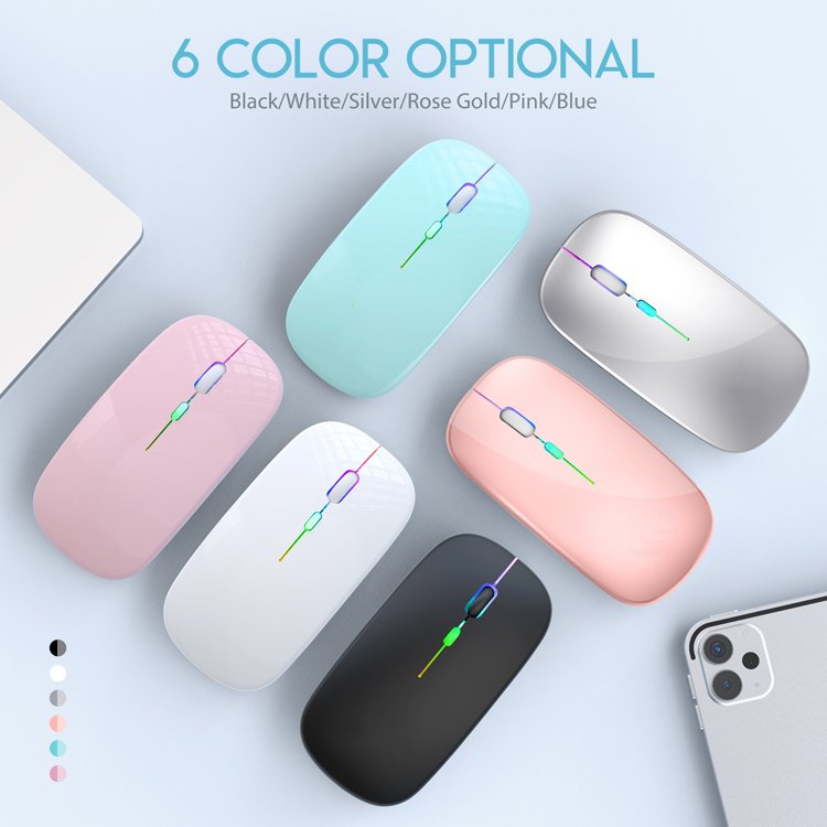 2024 Best selling high precision dual mode 2.4G backlight computer rechargeable bluetooth wireless gaming mouse