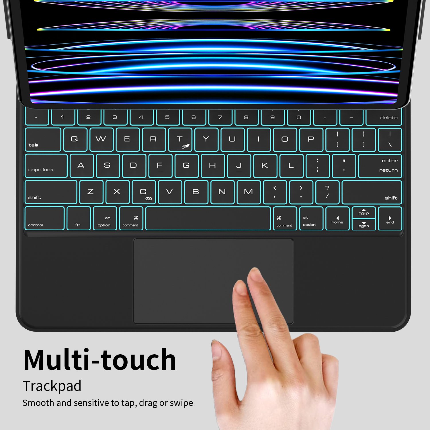 New Portable Smart Floating Wireless Magnetic Magic Keyboard Case for ipad pro 11 and ipad air4 10.9 inch for ipad 12.9
