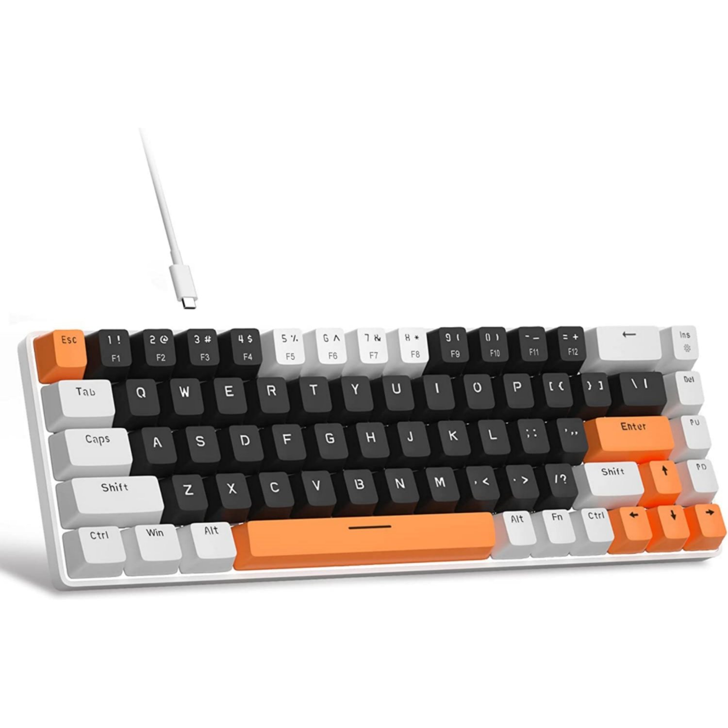 Mini USB Custom Mechanical Keyboard Spanish RGB Keyboard for Mac Customizable Mechanical Keyboard