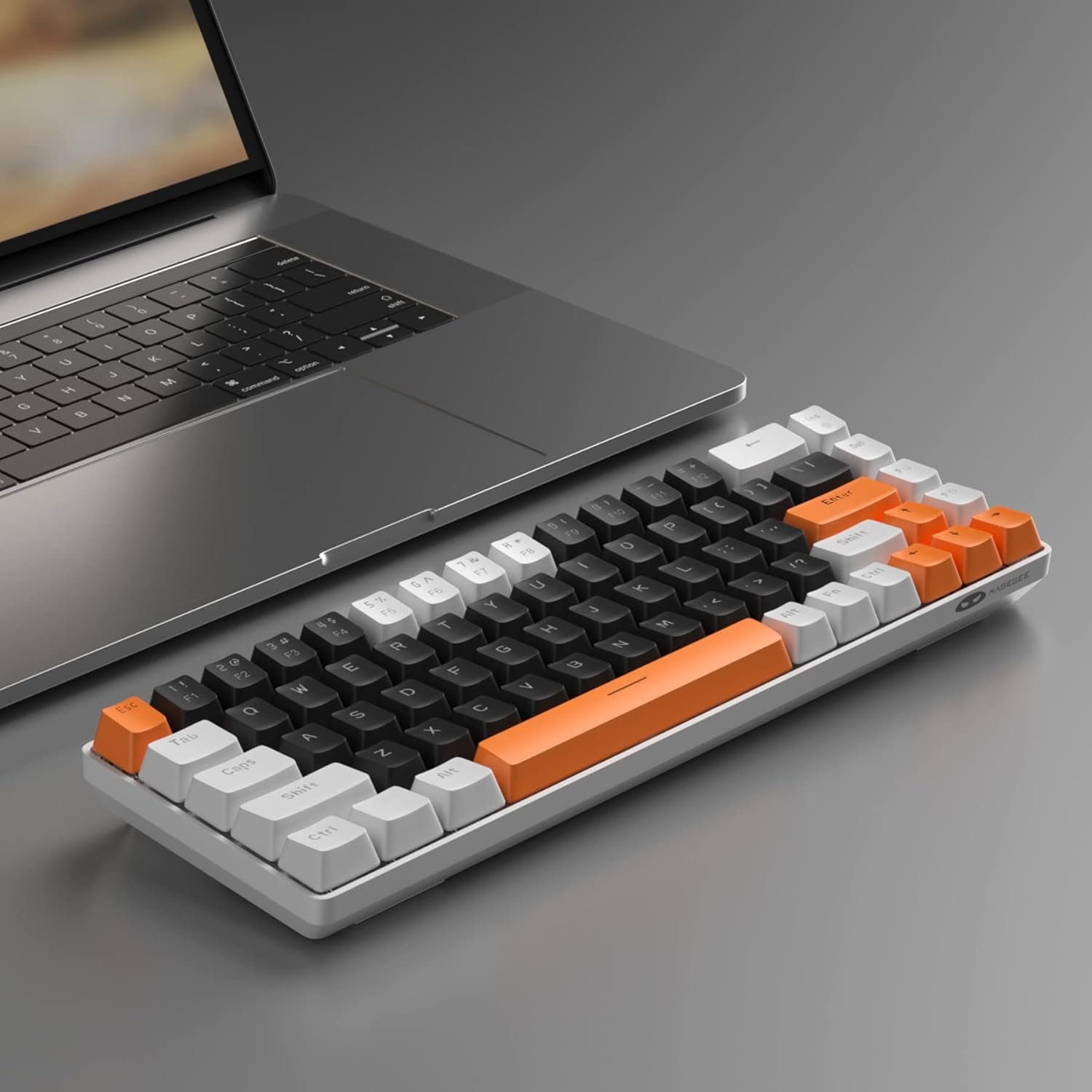 Mini USB Custom Mechanical Keyboard Spanish RGB Keyboard for Mac Customizable Mechanical Keyboard