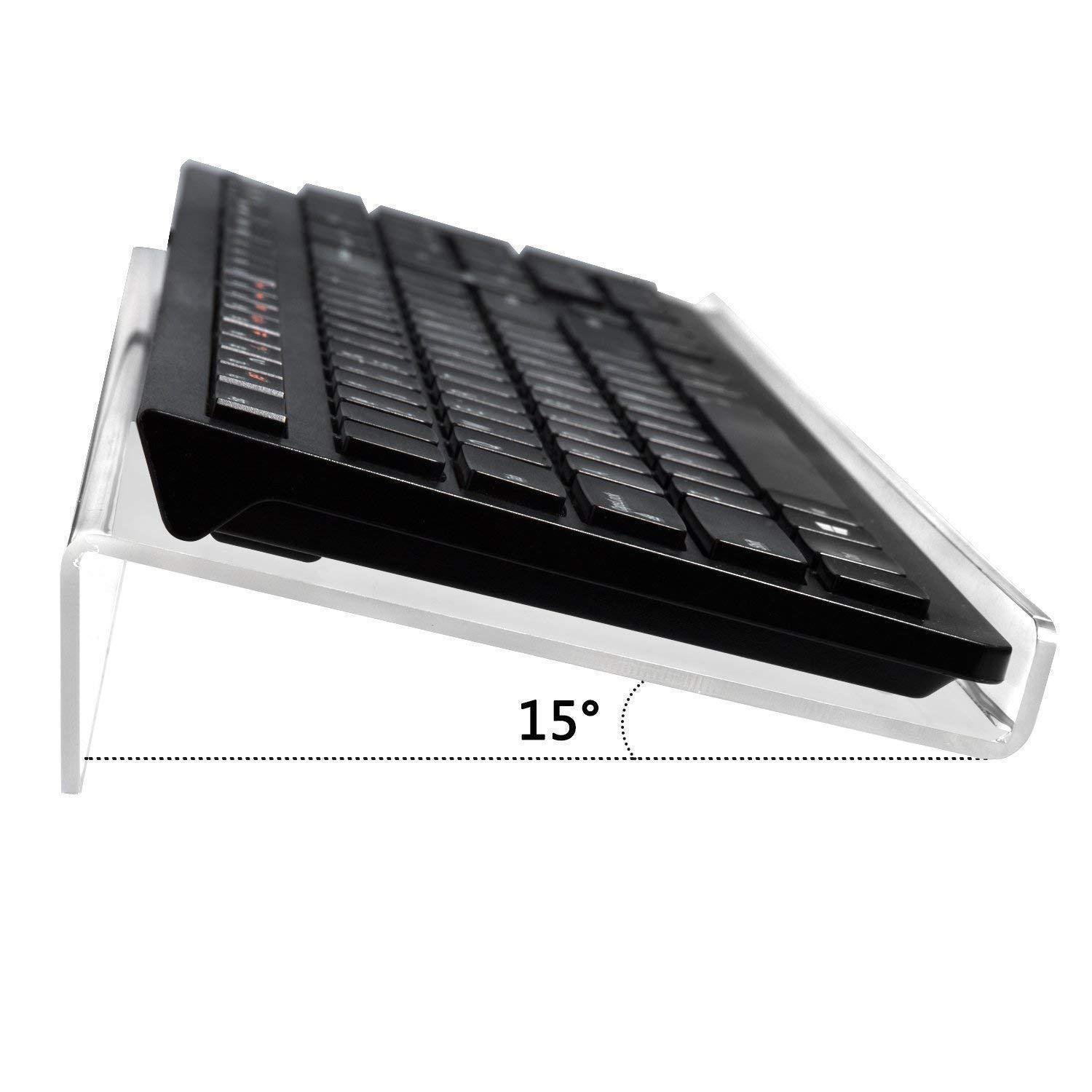 Transparent Acrylic Keyboard Display Stand High Quality Bent Stand Acrylic Keyboard Tray