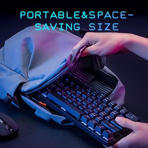 60% 2.4G Type-C Multi-Device Bluetooth Keyboard RGB Backlit Blue Switch 61 Keys Rechargeable gaming Mechanical Keyboard