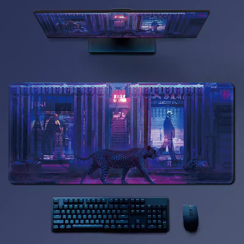 Hot New Animation Element Rubber And Woven Fabric Desk Mouse Pad Used For Pc Side Games