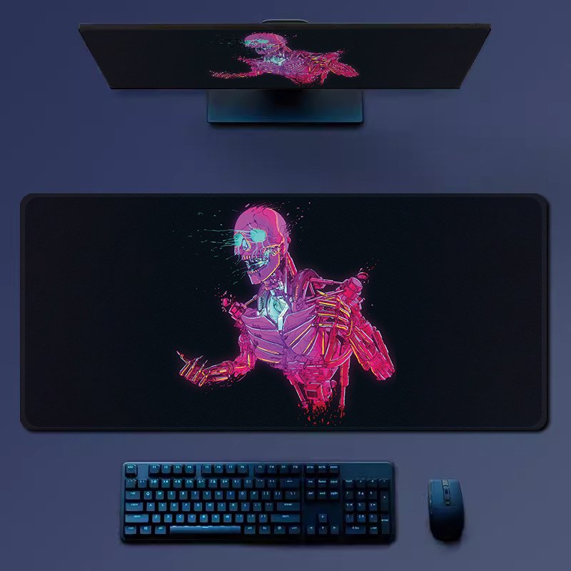 Hot New Animation Element Rubber And Woven Fabric Desk Mouse Pad Used For Pc Side Games