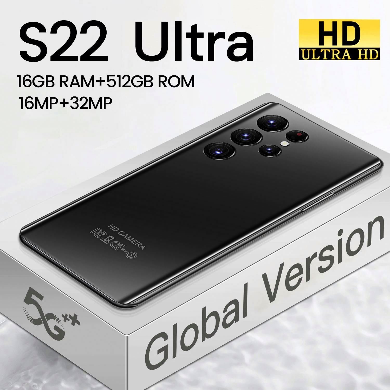 2022 New version S22 Ultra Smartphone 2+16GB Mobile Phones Unlocked Android Cellphone