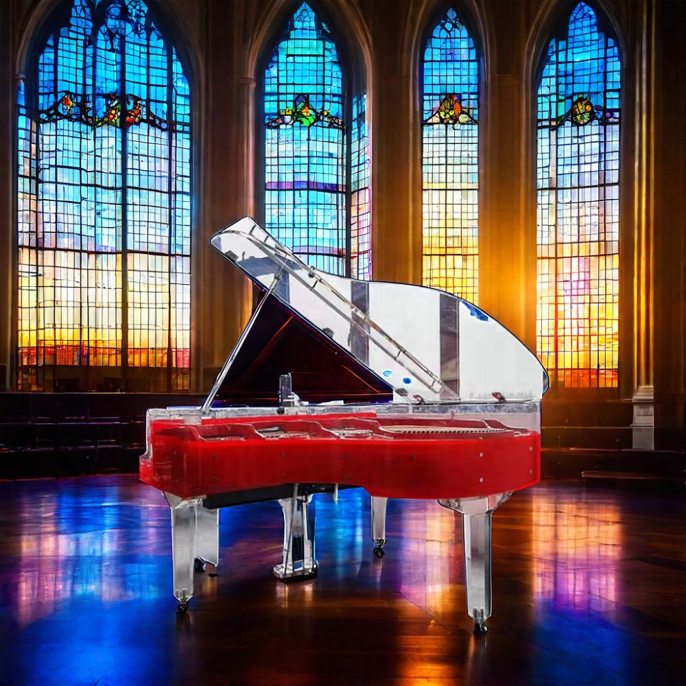 Luxury Professional 88-Key Mechanical Transparent Grand Acrylic Crystal Piano High Quality with Competitive Price