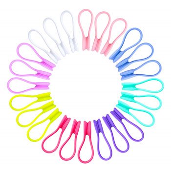 Customized Silicone rubber Strong Magnetic Cable Ties Twist Ties for Bundling and Organizing Cables Cords