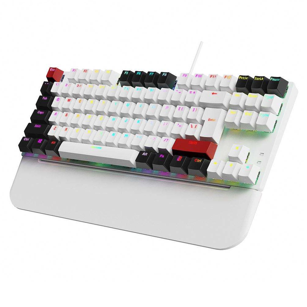 SAMA Metal Keyboard Teclado Pudding Style Keycaps Magnetic Wrist Rest RGB Led Metal PC Gamer Gaming Mechanical Keyboard