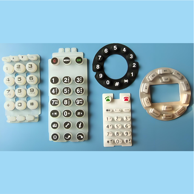 OEM Custom Black Silicone Button Metal Dome Array Switch Factory's Keyboard Control Panel with Membrane Switch