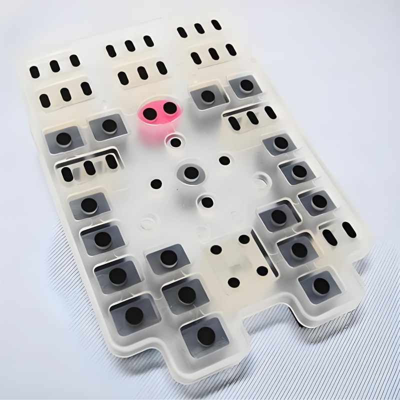 OEM Custom Black Silicone Button Metal Dome Array Switch Factory's Keyboard Control Panel with Membrane Switch