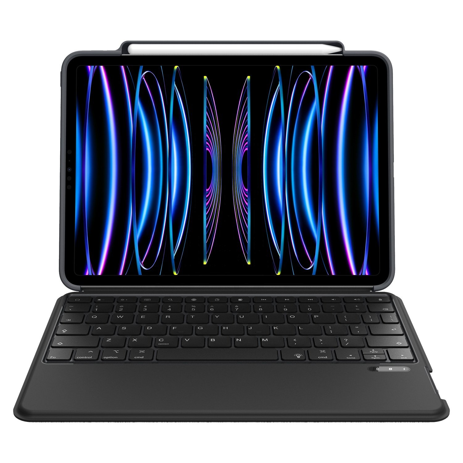 High Quality Keyboard Case With Stand Pencil holder Quite shockproof Keyboard Cover For iPad Pro 11 12.9 for iPad Air iPad mini