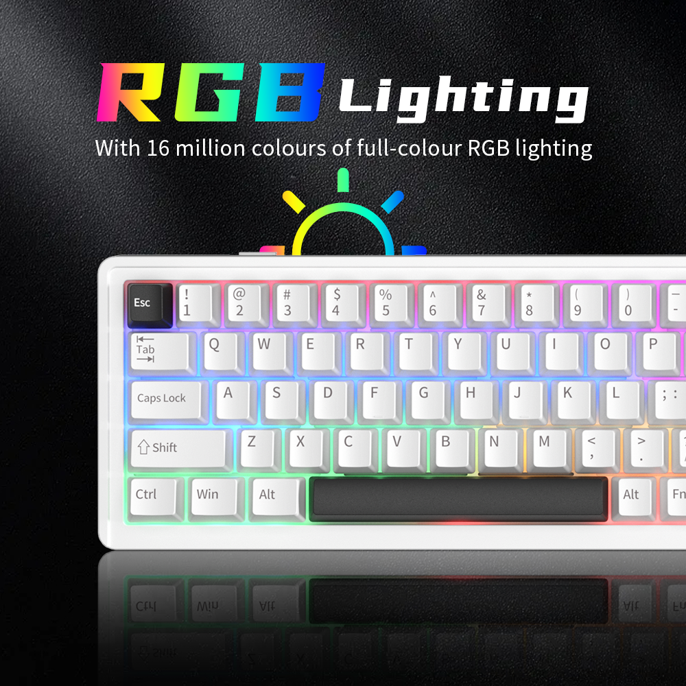 E68 Custom CNC Aluminum Keyboard PBT Keycap HMX Switch 3-mode Hot Swap RGB Wired 2.4G Wireless Gasket Gaming Mechanical keyboard