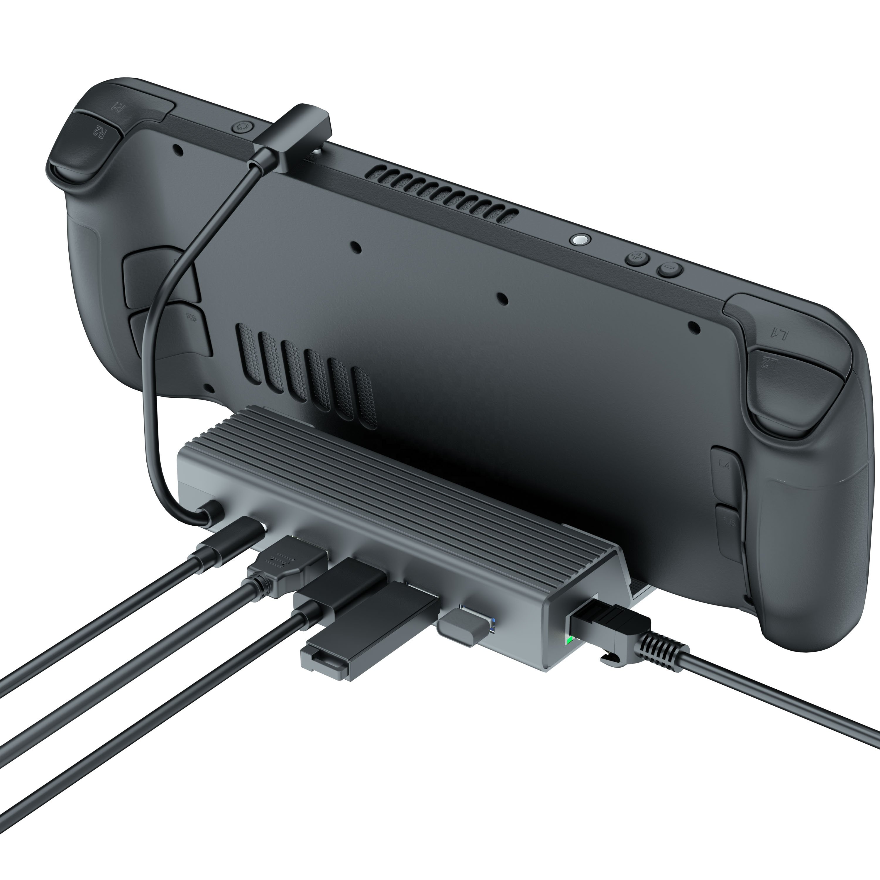 Docking Station for Steam Deck,6-in-1 Hub Steam Deck Dock Stand with HD-MI 2.0 4K@60HZ TV, Support PD 3.0 Fast charging