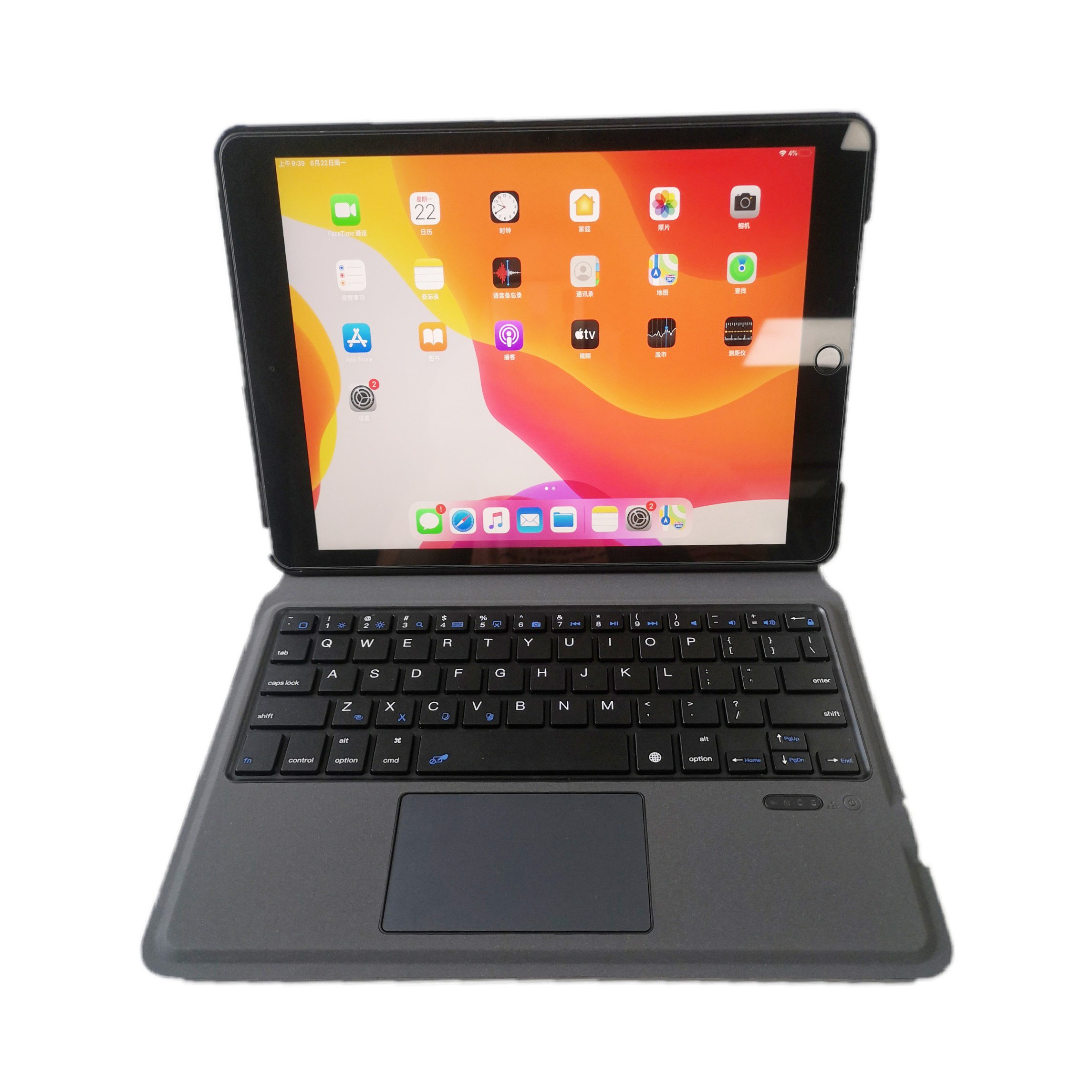 High Quality iPad Bluetooth Wireless PU Keyboard Case With Touchpad for ipad 10.2/ipad pro 10.5/ipad air 3