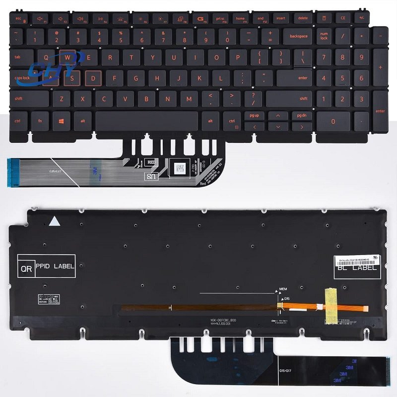 Original laptop keyboard for Dell G15 5510 5511 5515 G15 5520 5521 5525 Backlit Keyboard US Layout