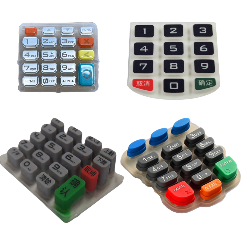 Custom POS parts Keycaps Silicone Waterproof Keypad Silicone Keycaps Gaming Mechanical Keyboard Office Plastic Keypad GUA 2024