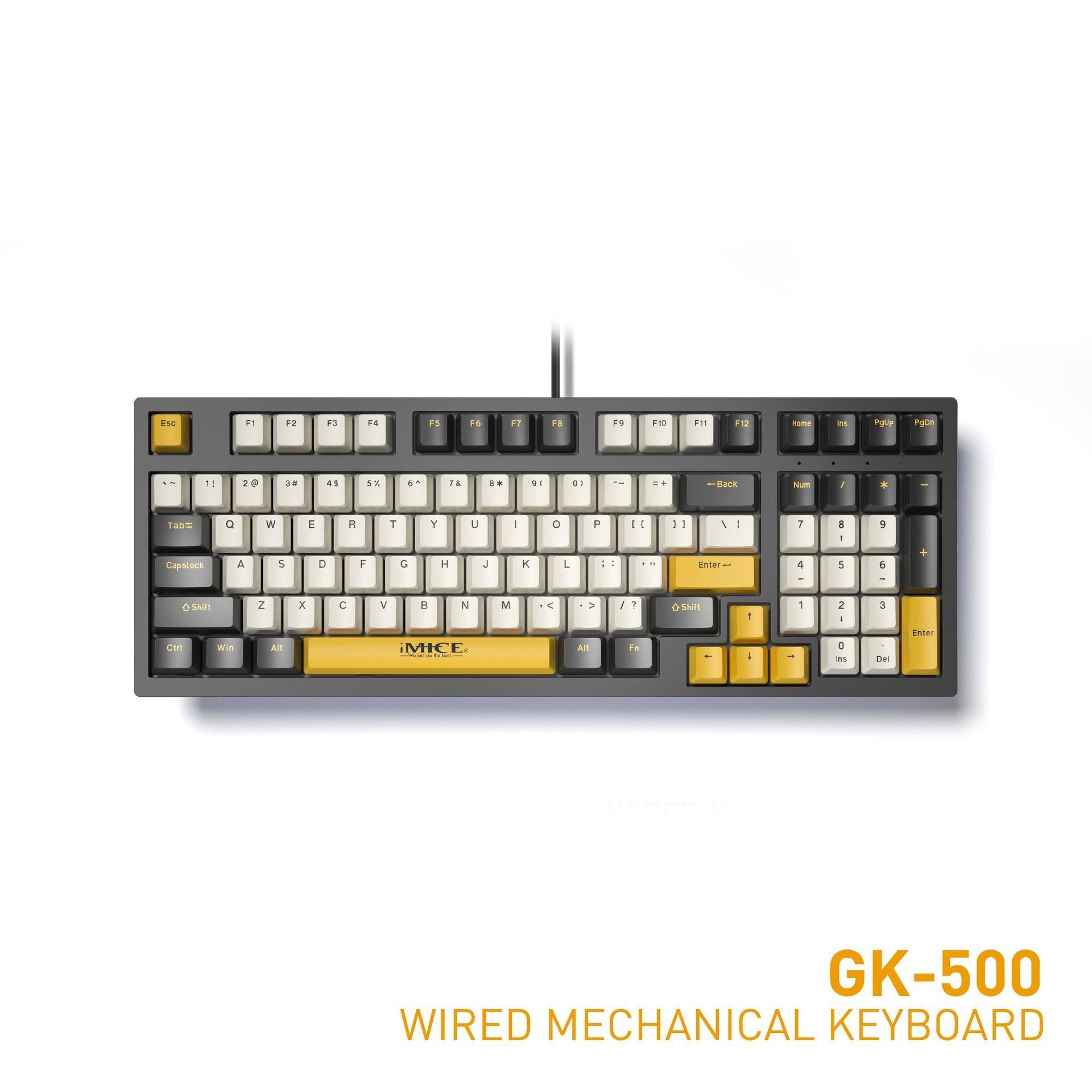 97 Keys Gaming Mechanical Keyboard Pluggable Usb TpyeC Cable Colorful Backlit