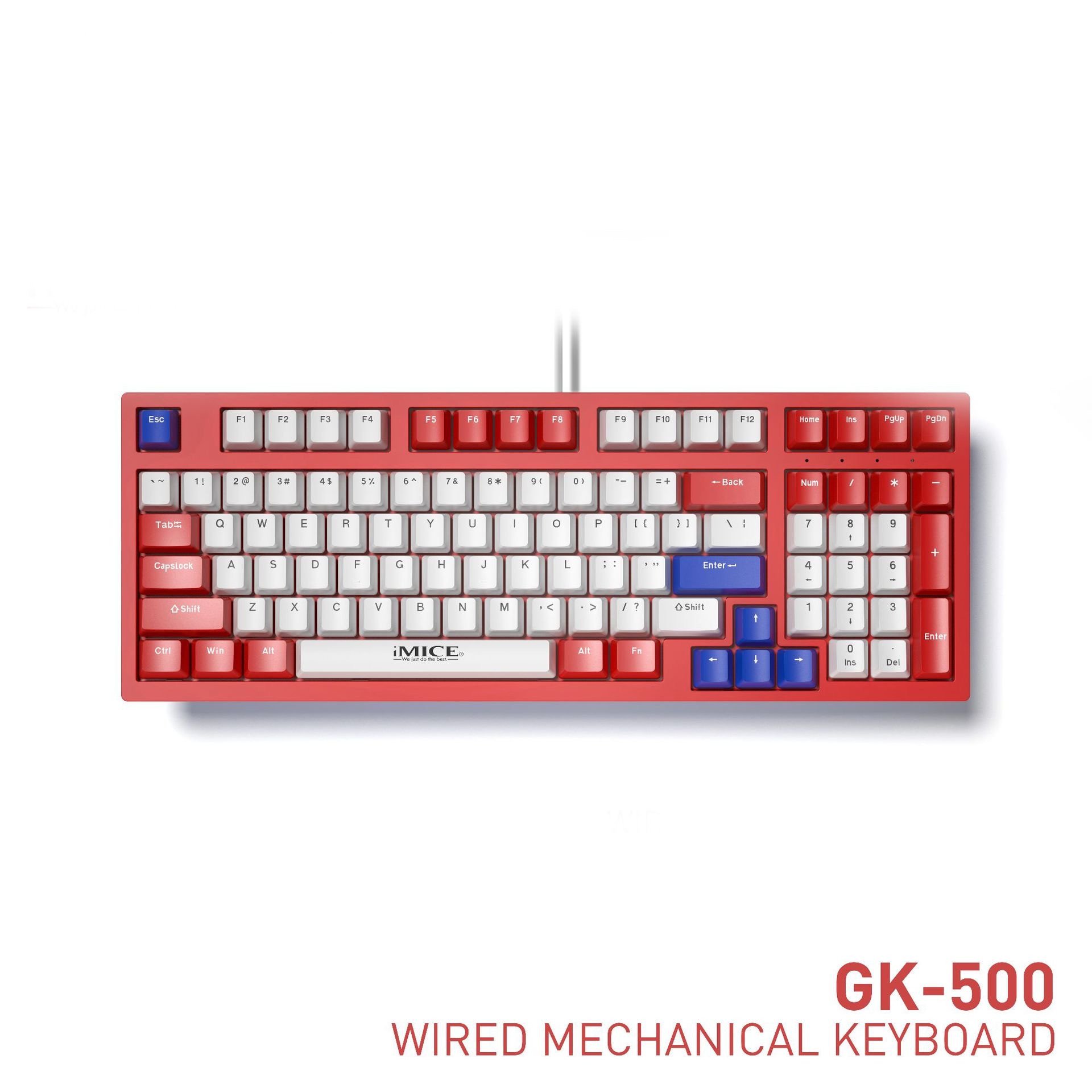 97 Keys Gaming Mechanical Keyboard Pluggable Usb TpyeC Cable Colorful Backlit