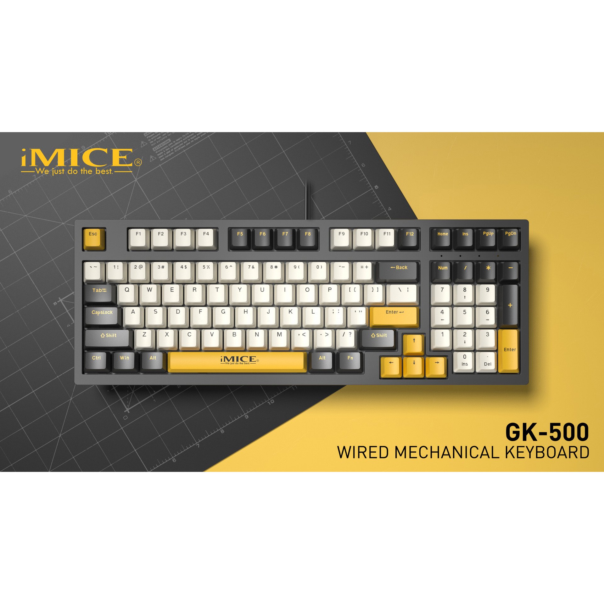 97 Keys Gaming Mechanical Keyboard Pluggable Usb TpyeC Cable Colorful Backlit