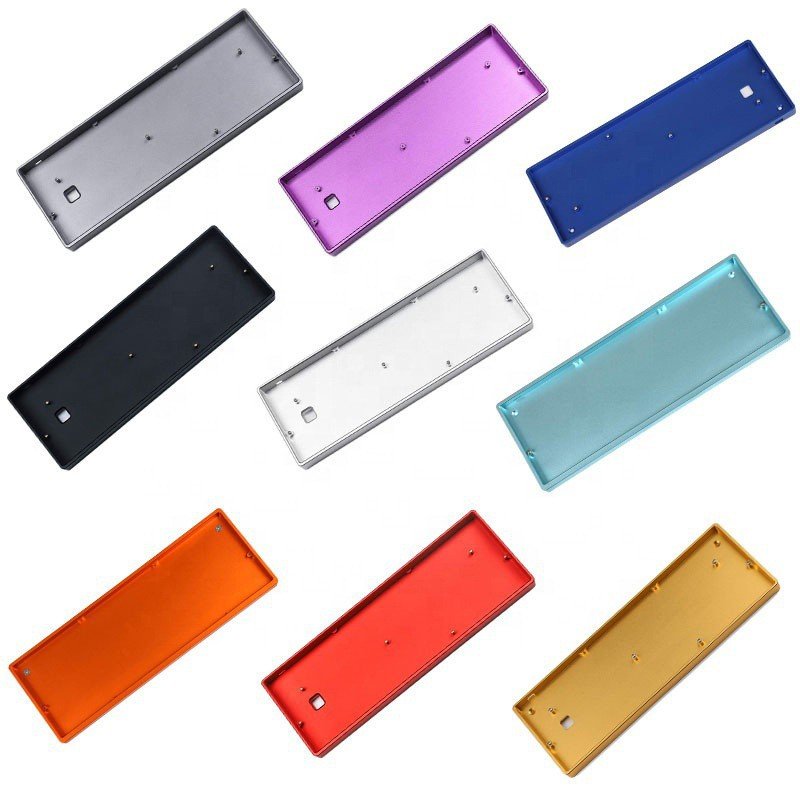 Customized CNC Aluminum Color Anodized Custom CNC Keyboard Case Factory OEM Customized Mechanical CNC Aluminum Keyboard Case