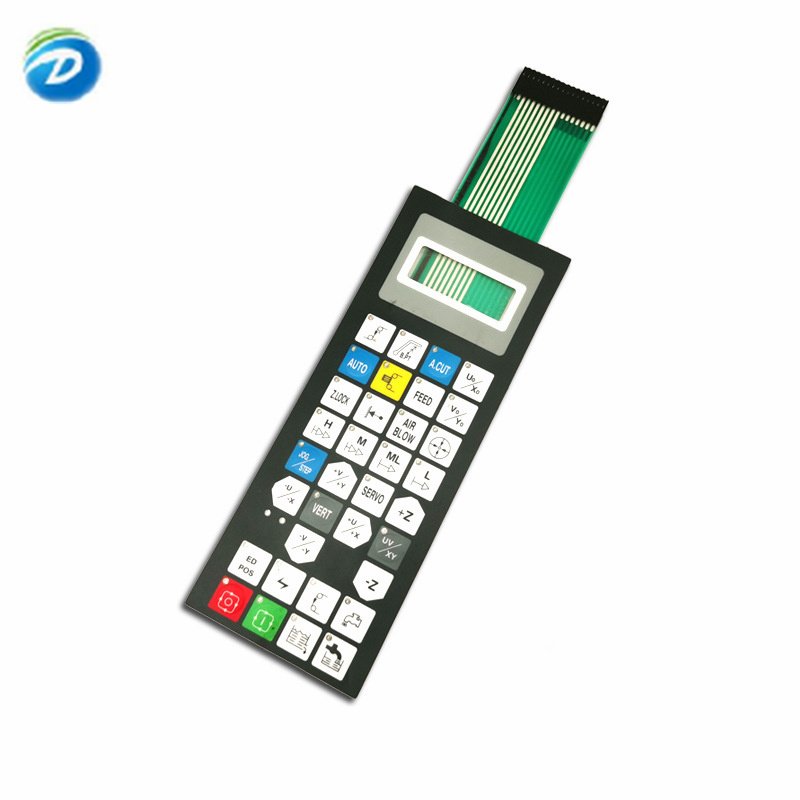 Deson PET PC Customized Panel Waterproof Foil Keyboard Pcb Membrane Switch Panel Keypad With Led