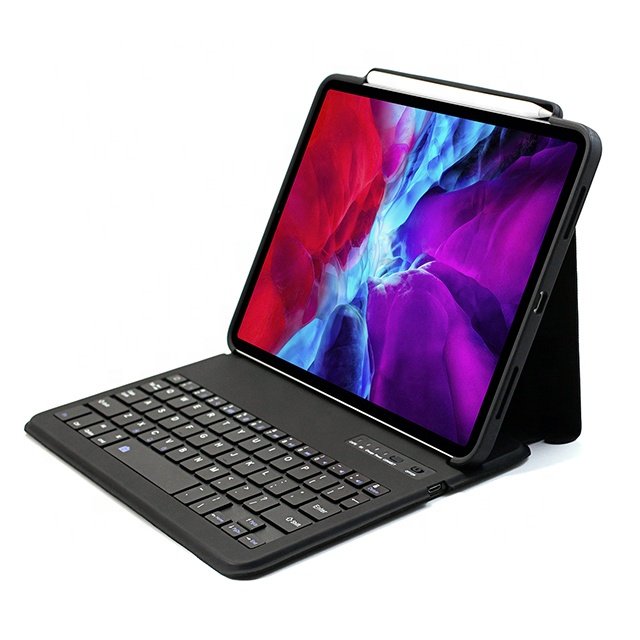 Custom Shockproof BT Wireless Keyboard Tablet cover Case with Pencil holder for iPad Air 10.9 inch iPad Pro 11 2020 2021 2024