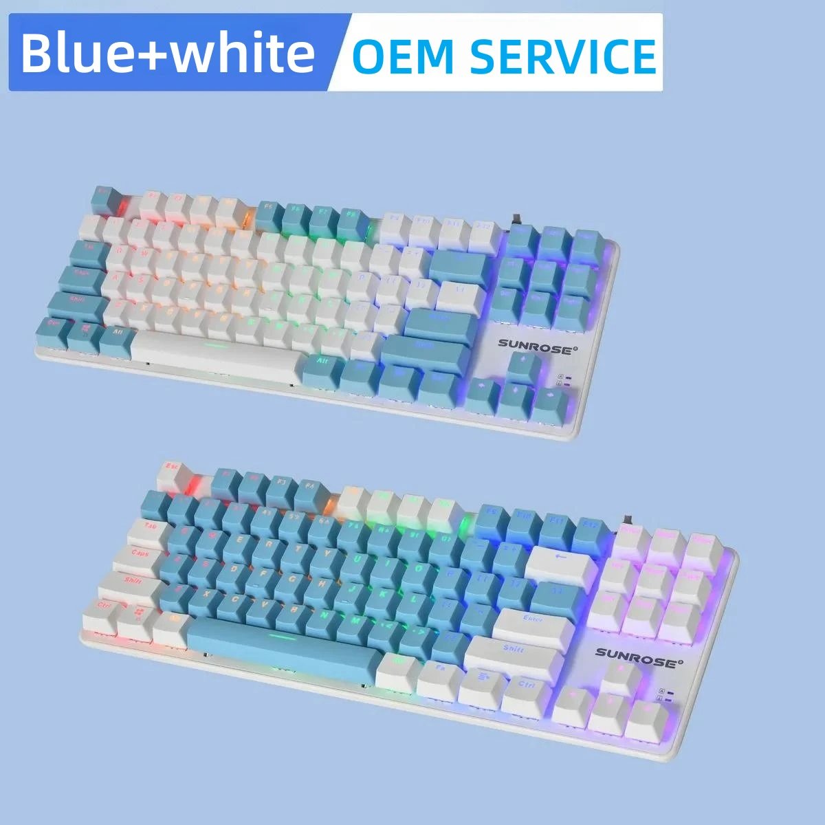 Gaming mechanical 80% for teclado gamer keyboard
