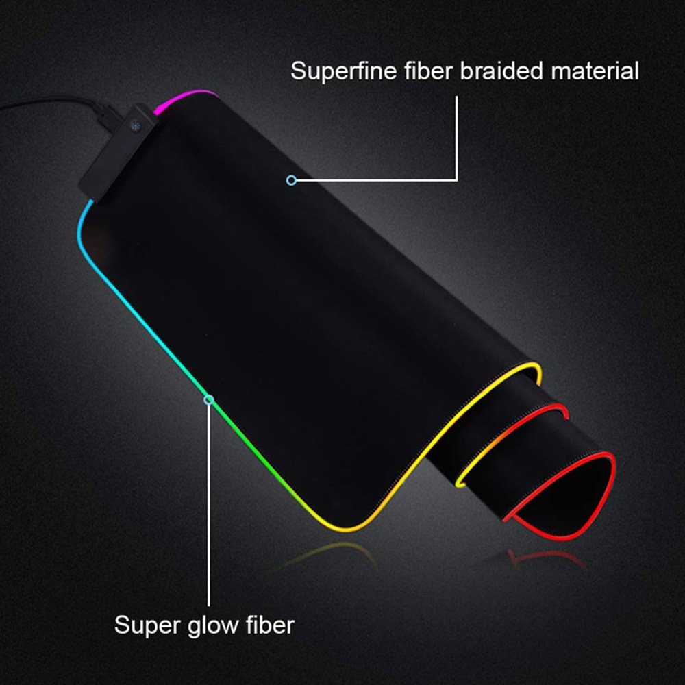 Large RGB Mouse Pad XXL Gaming Mousepad LED Mouse Mat Monseter Gamer Desk Mat Table Pads Keyboard Mats Desk Rug With Backlit