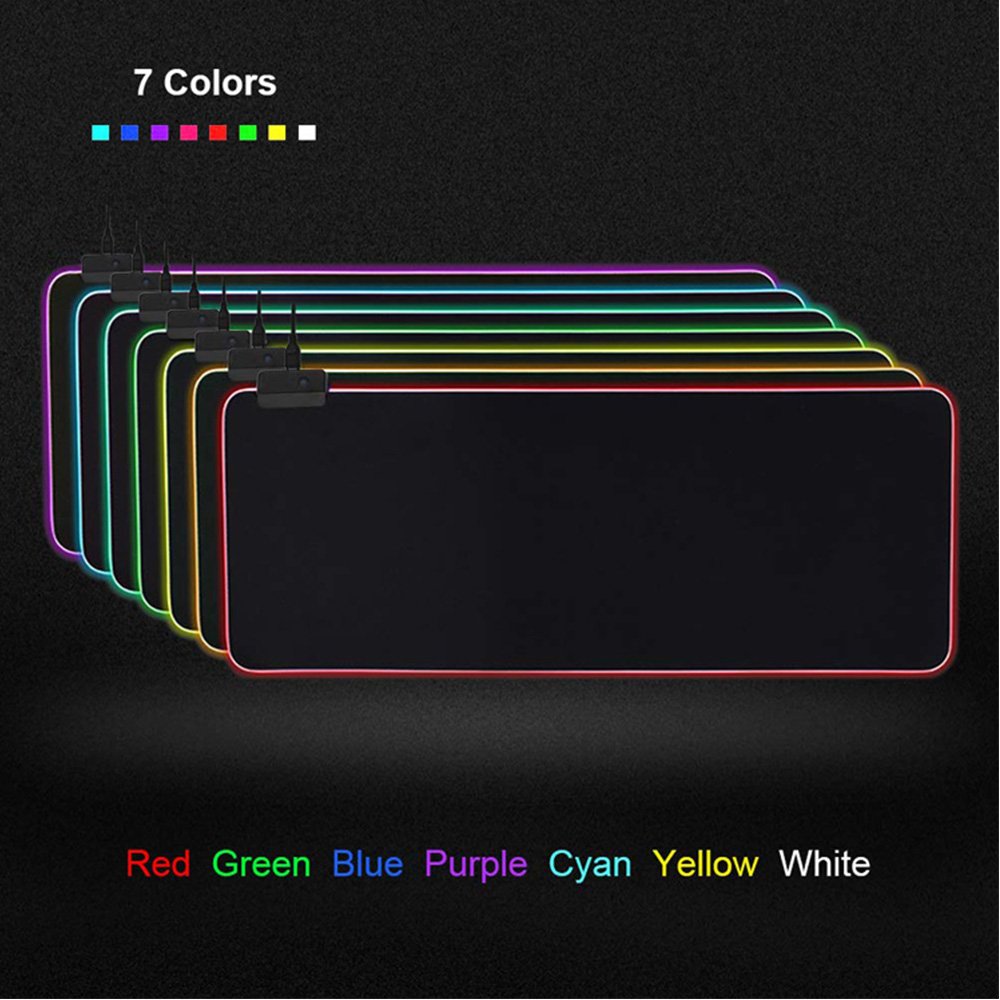 Large RGB Mouse Pad XXL Gaming Mousepad LED Mouse Mat Monseter Gamer Desk Mat Table Pads Keyboard Mats Desk Rug With Backlit