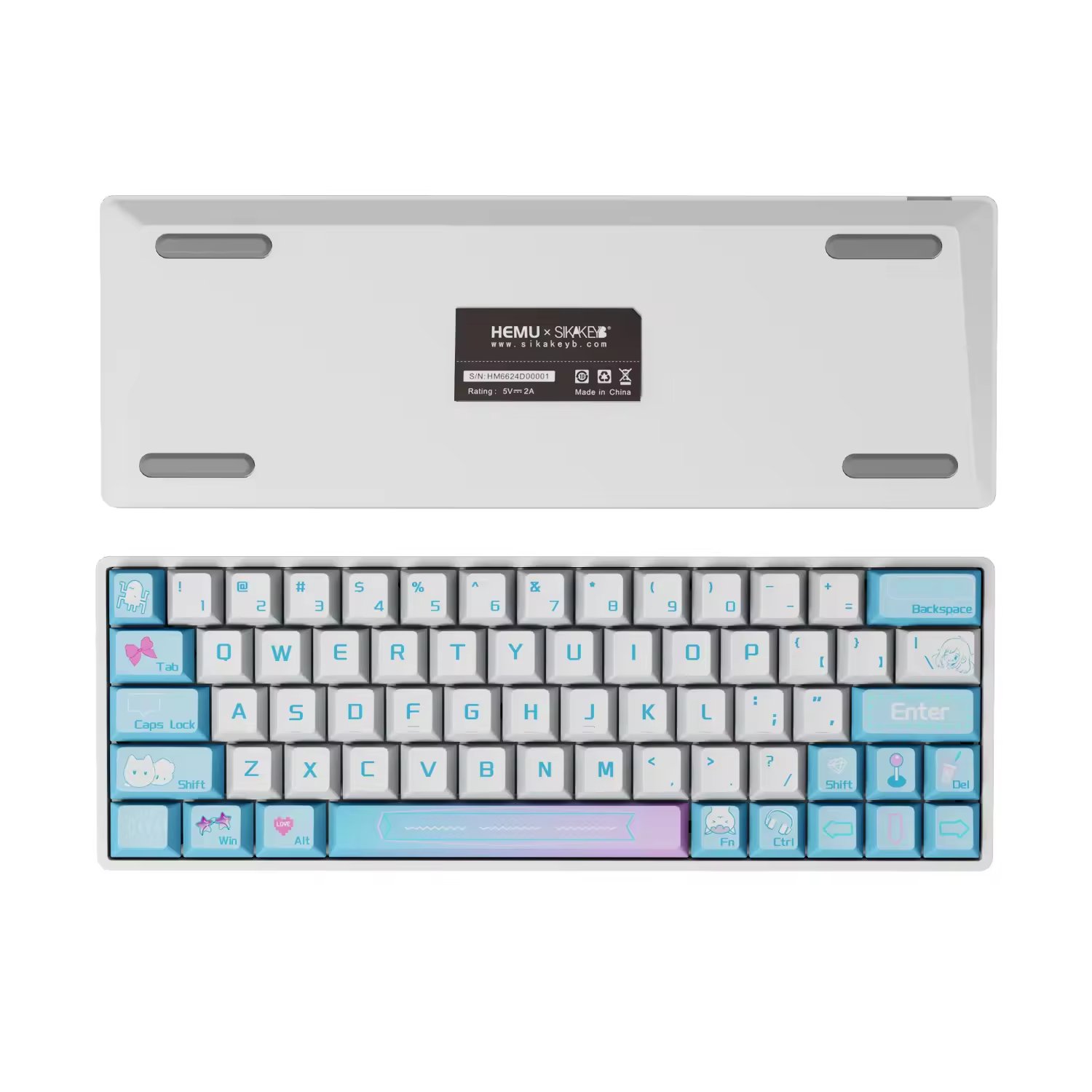 SIKAKEYB Castle HM66 60% Plug and Play Keyboard One Mode Connection Wired Magnetic Gamer Keyboard