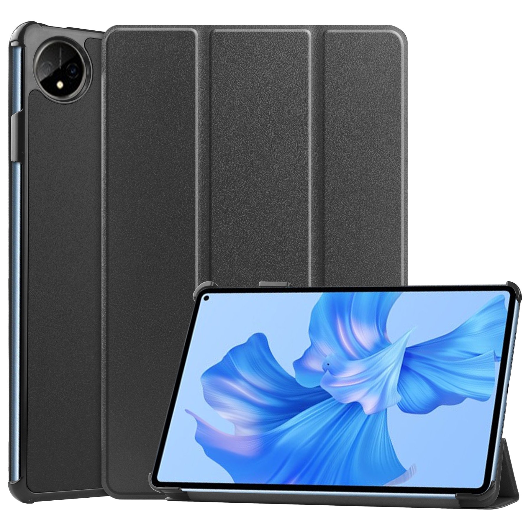 CYKE Pu Leather Tablet Case Rose Gold Pc Hard Trifold Protective Cover For Huaiwei Matepad Pro 11 2022