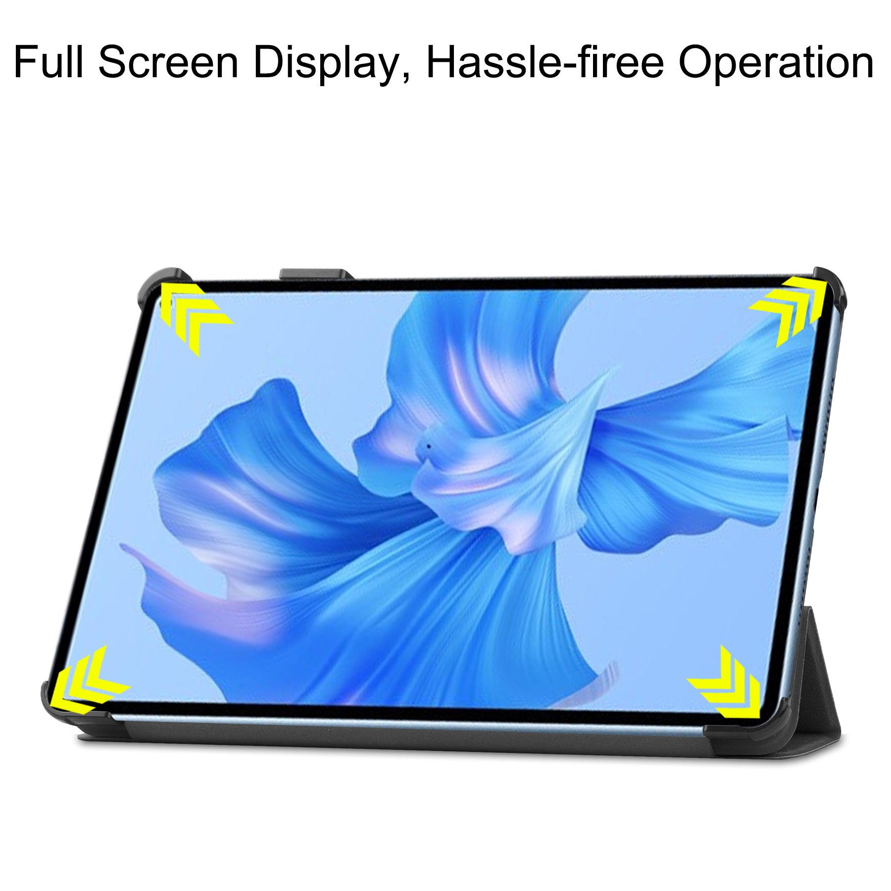 CYKE Pu Leather Tablet Case Rose Gold Pc Hard Trifold Protective Cover For Huaiwei Matepad Pro 11 2022